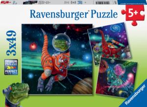 3 Puzzles - Fascination des Dinosaures Ravensburger-09317 49 pièces Puzzles  - Dinosaures