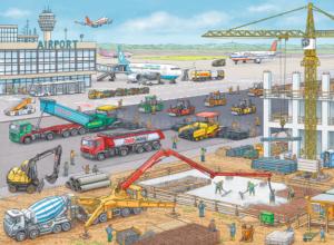 Construction at the Airport Construction Children's Puzzles By Ravensburger