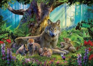 Wolves in the Forest Forest Jigsaw Puzzle By Ravensburger