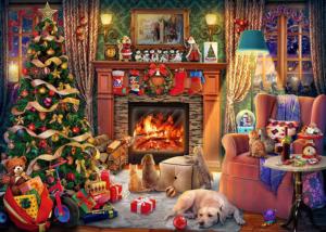 Christmas Eve Around the House Jigsaw Puzzle By Ravensburger