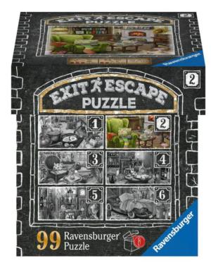 ESCAPE PUZZLE:  Living Room Around the House Escape / Murder Mystery By Ravensburger