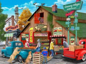 Greenery Villages Shopping Jigsaw Puzzle By SunsOut
