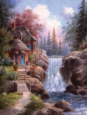 Tranquility Falls Waterfall Jigsaw Puzzle By SunsOut