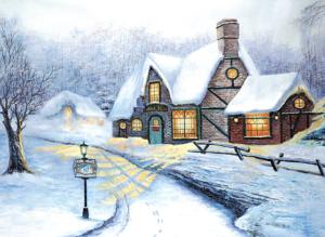 Snowy Journey Cabin & Cottage Jigsaw Puzzle By Tomax Puzzles
