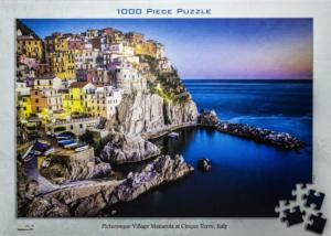 Picturesque Village Manarola Beach & Ocean Jigsaw Puzzle By Tomax Puzzles