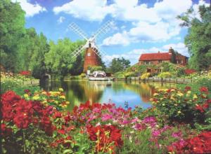 Hunsett Mill And The River Ant, Norfolk, England Lakes & Rivers Jigsaw Puzzle By Kodak