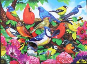 Friendly Birds Flower & Garden Jigsaw Puzzle By Kodak
