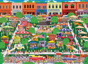Small Town Big Summer Fair Carnival & Circus Jigsaw Puzzle By RoseArt