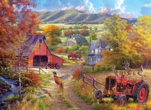 Down The Country Road Landscape Jigsaw Puzzle By RoseArt