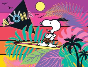 Peanuts Aloha Children's Cartoon Children's Puzzles By RoseArt