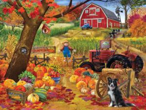 Fall Harvest Fruit & Vegetable Large Piece By RoseArt