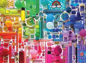 Insta Rainbow Crafters Stash Rainbow & Gradient Jigsaw Puzzle By Kodak