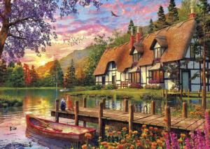 Waiting for Supper Sunrise & Sunset Jigsaw Puzzle By Gibsons