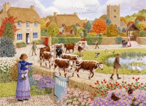 Autumn Village Nostalgic & Retro Jigsaw Puzzle By All Jigsaw Puzzles