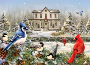 Country House Birds Winter Jigsaw Puzzle By Cobble Hill