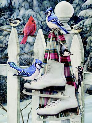 Birds with Skates Winter Jigsaw Puzzle By Cobble Hill