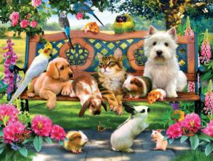 Pets in the Park Flower & Garden Large Piece By SunsOut