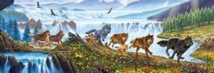 Wolves on the Run Wolf Panoramic Puzzle By SunsOut