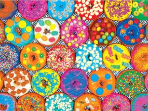 Colorluxe -  Colorful Candy Donuts Dessert & Sweets Jigsaw Puzzle By RoseArt