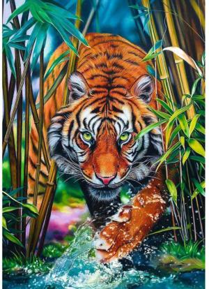 Grasping Tiger Big Cats Jigsaw Puzzle By Trefl