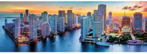 Miami After Dark United States Panoramic Puzzle By Trefl