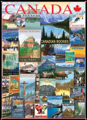 Travel Canada Collage Jigsaw Puzzle By Eurographics