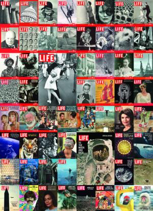 Vintage Cover Collage -  LIFE Magazine Collage Impossible Puzzle By Eurographics
