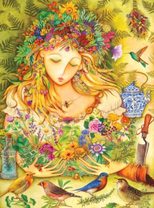 Herbal Goddess People Jigsaw Puzzle By RoseArt