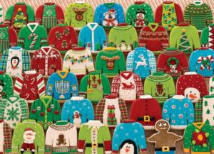 Ugly Xmas Sweaters Dessert & Sweets Jigsaw Puzzle By Cobble Hill