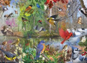 Birds of the Season Birds Jigsaw Puzzle By Cobble Hill
