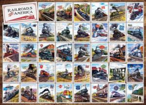 Railroads of America Collage Jigsaw Puzzle By Cobble Hill