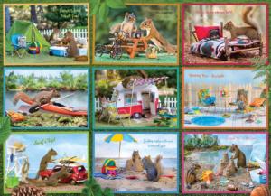 Squirrels on Vacation Camping Jigsaw Puzzle By Cobble Hill