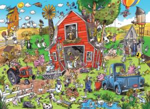 Puzzles 2x1000 pièces : Wasgij Original 40 : Garden Party - Diset