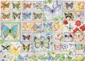 Butterfly Tiles Butterflies and Insects Jigsaw Puzzle By Cobble Hill