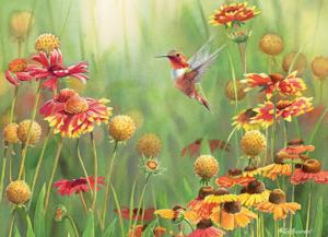 Rufous Hummingbird Flower & Garden Jigsaw Puzzle By Cobble Hill