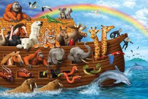 Noah's Ark Rainbow Religious Children's Puzzles By Cobble Hill
