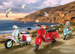 Scooters Beach & Ocean Jigsaw Puzzle By Cobble Hill