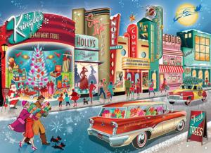 Vintage Main Street Christmas Jigsaw Puzzle By Cobble Hill