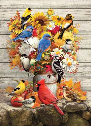Fall Harvest Flower & Garden Jigsaw Puzzle By Cobble Hill