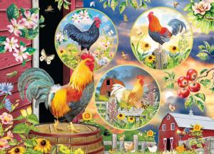 Rooster Magic Collage Jigsaw Puzzle By Cobble Hill