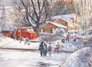 Big Game Tomorrow Winter Jigsaw Puzzle By Cobble Hill