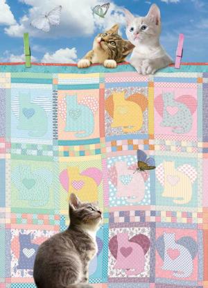 Quilted Kittens Cats Jigsaw Puzzle By Cobble Hill