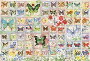 Butterflies and Blossoms Collage Jigsaw Puzzle By Cobble Hill