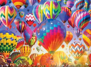 Color Palette - Ballooning Fun Hot Air Balloon Jigsaw Puzzle By RoseArt