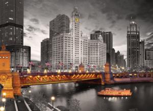 Chicago - Michigan Avenue Chicago Jigsaw Puzzle By Eurographics