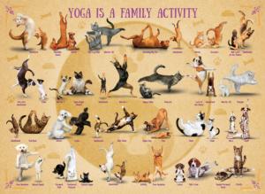 Yoga is a Family Activity Sports Jigsaw Puzzle By Eurographics