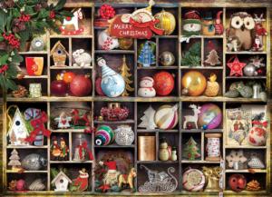 Christmas Ornaments Pattern & Geometric Jigsaw Puzzle By Eurographics