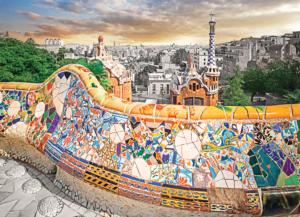 Barcelona Park Guell Spain Jigsaw Puzzle By Eurographics