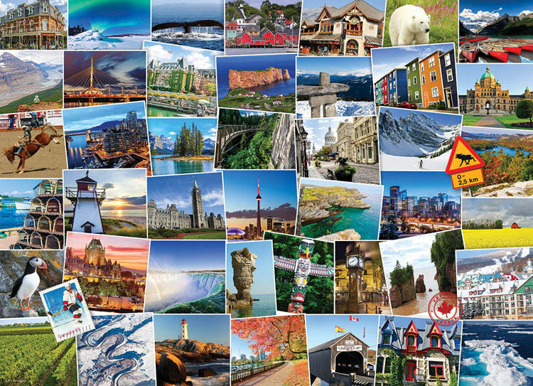 Globetrotter Canada Collage Jigsaw Puzzle By Eurographics