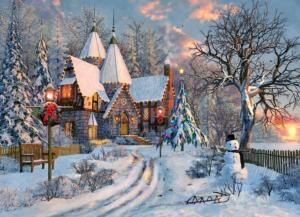 Christmas Cottage Cabin & Cottage Jigsaw Puzzle By Eurographics